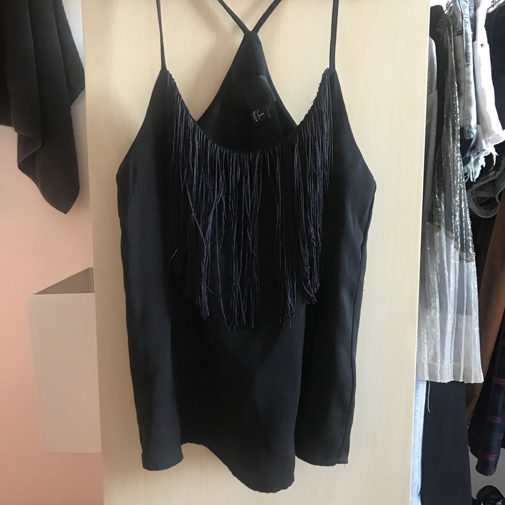 Black tank top